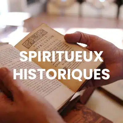 Spiritueux historiques et manuscrit ancien